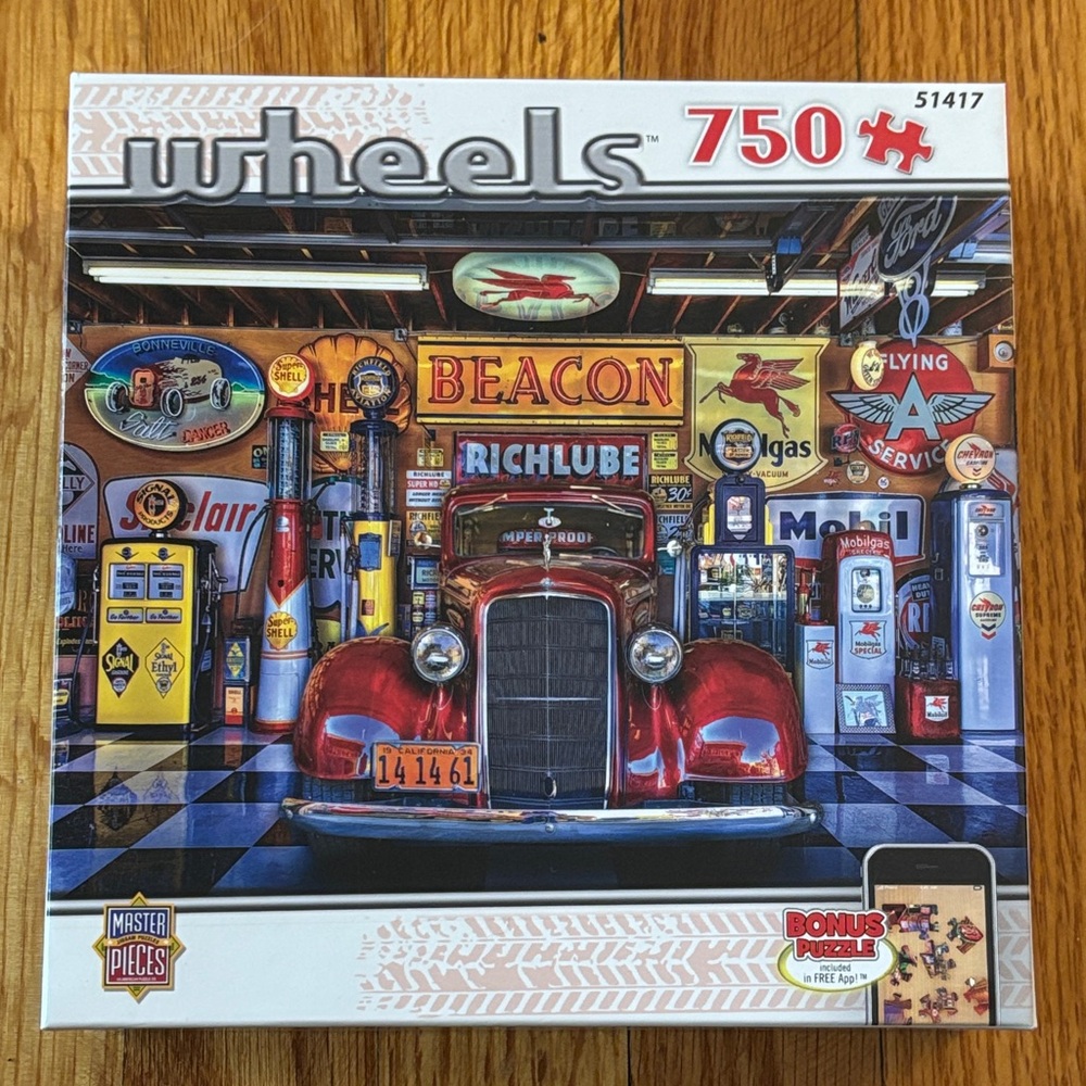 *3 Puzzles for 20
MasterPieces Wheels 750 Piece Puzzle